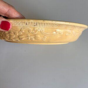 Vintage OvenServe Fiesta Yellow Large Pie Dish